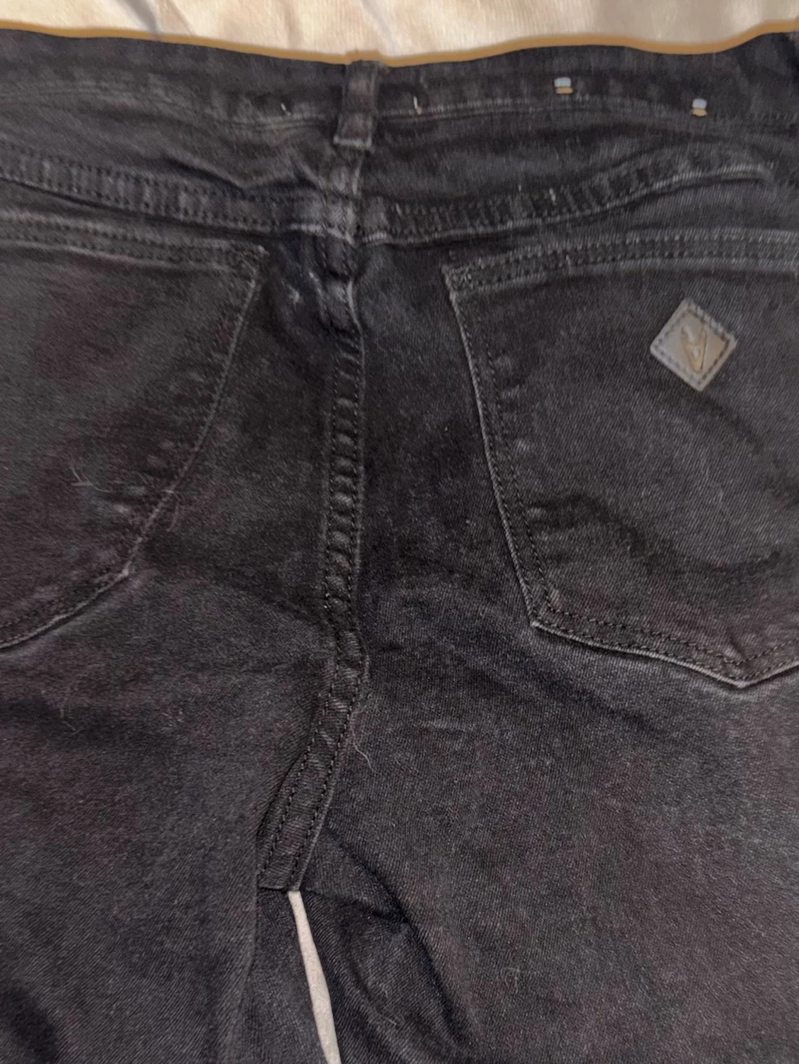 Svarta raka abrand jeans  - 1