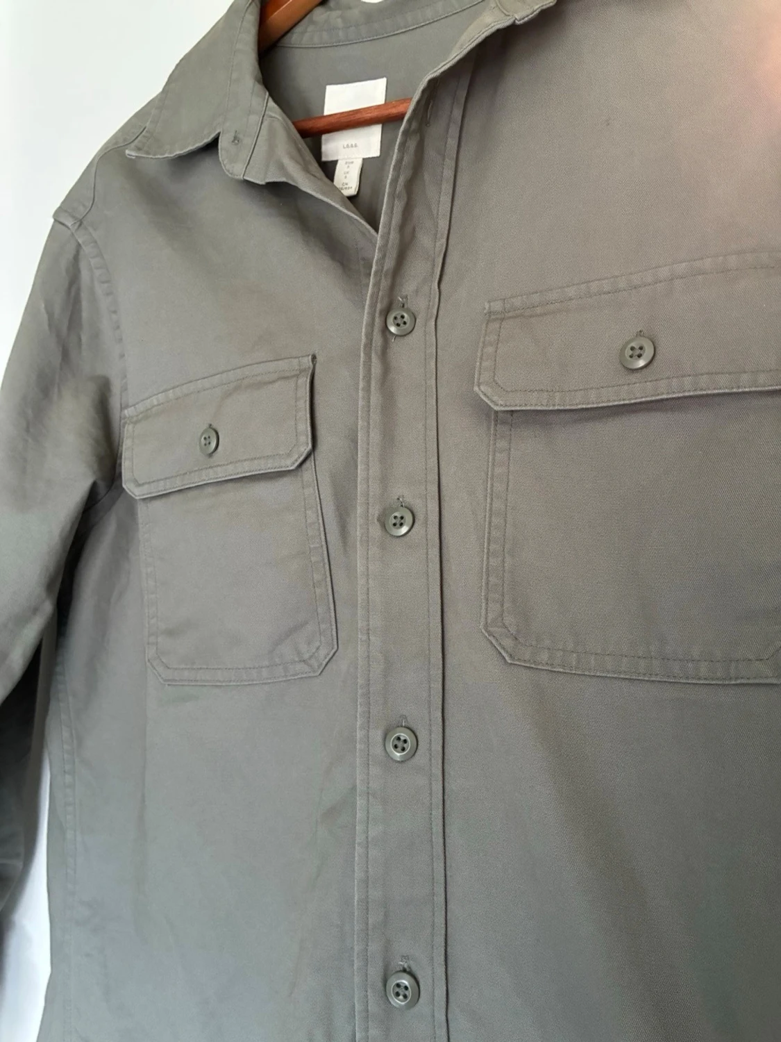 Mörkgrön overshirt från H&M - 1