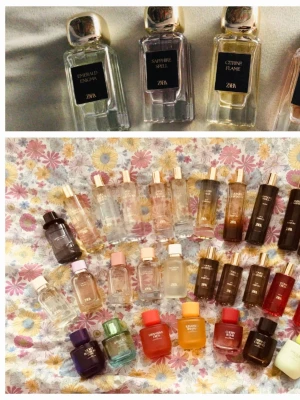 Zarasplit ✨️ - Just nu fri frakt ✨️Splittar mina Zaraparfymer i glasdekanter med spray ✨️Säljer ej hela flaskan ✨️Se listor bland bilderna vilka som finns ✨️2 ml-20 kr,3 ml-25 kr,5 ml-35 kr,10 ml-60 kr✨️Skriv vilka du önskar så lägger jag ut som ett nytt paket 💜Se även mina andra splitannonser 💜