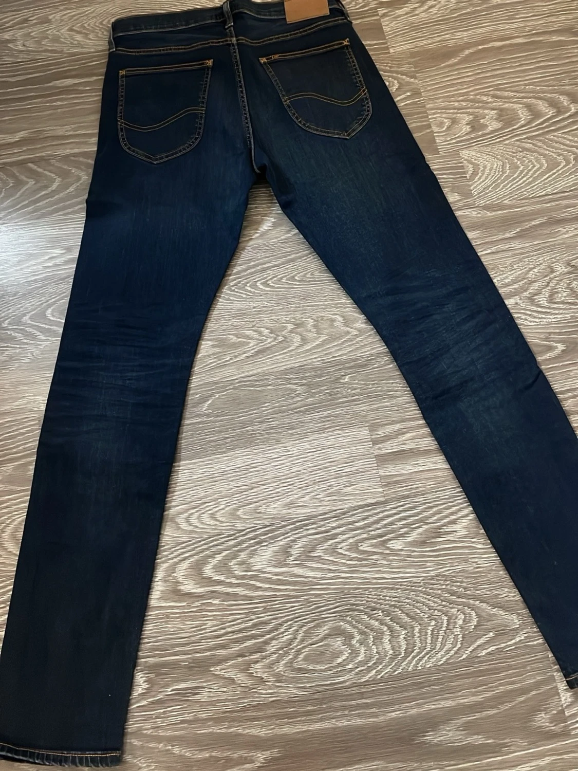 Mörkblå skinny jeans från Lee  - 2