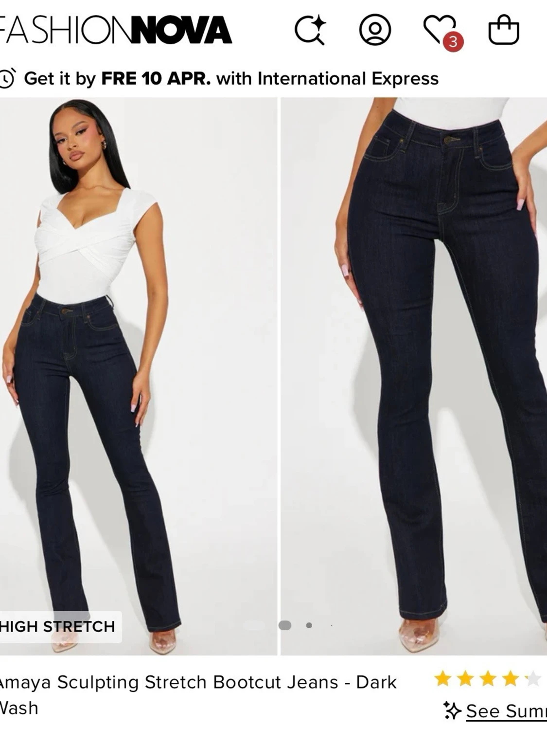 Bootcut jeans från Fashion Nova