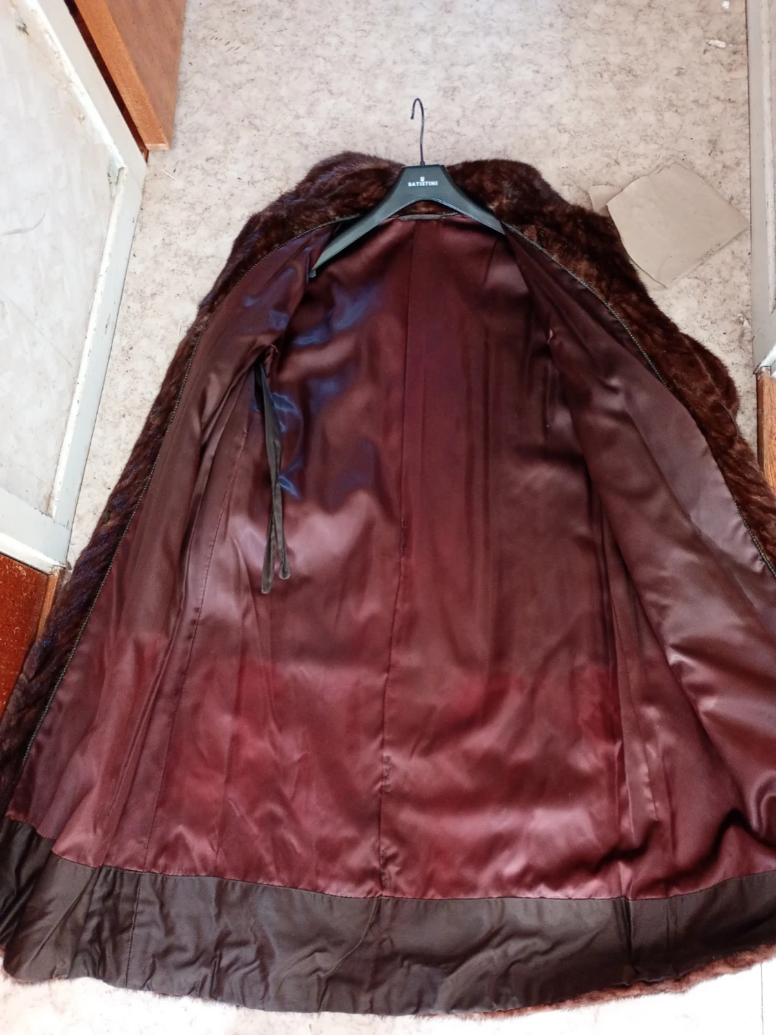 Brun vintage äkta mink  kappa - 4