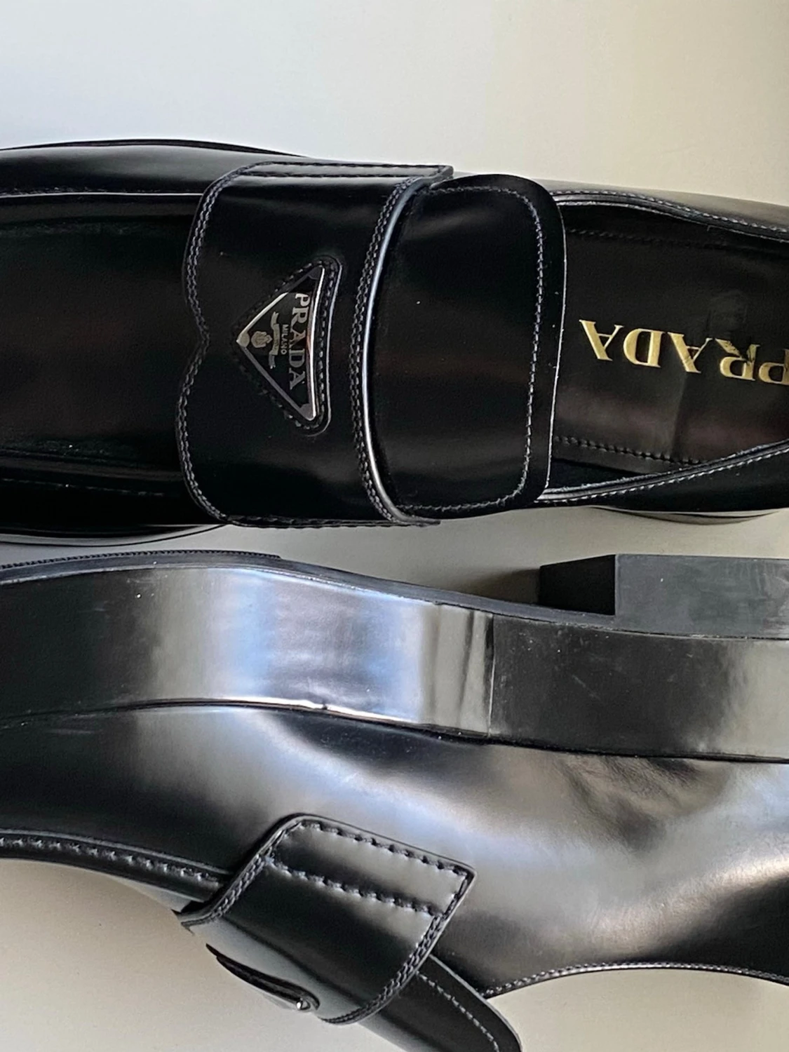 Prada square toe loafer - 1