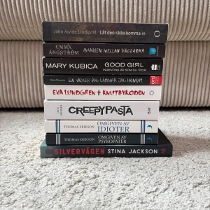 Svenska pocketböcker, thrillers/däckare/true crime - 9 pocketböcker på svenska!!! thrillers/deckare, true crime & facklitteratur. 40kr/bok eller 300kr för alla böcker!!