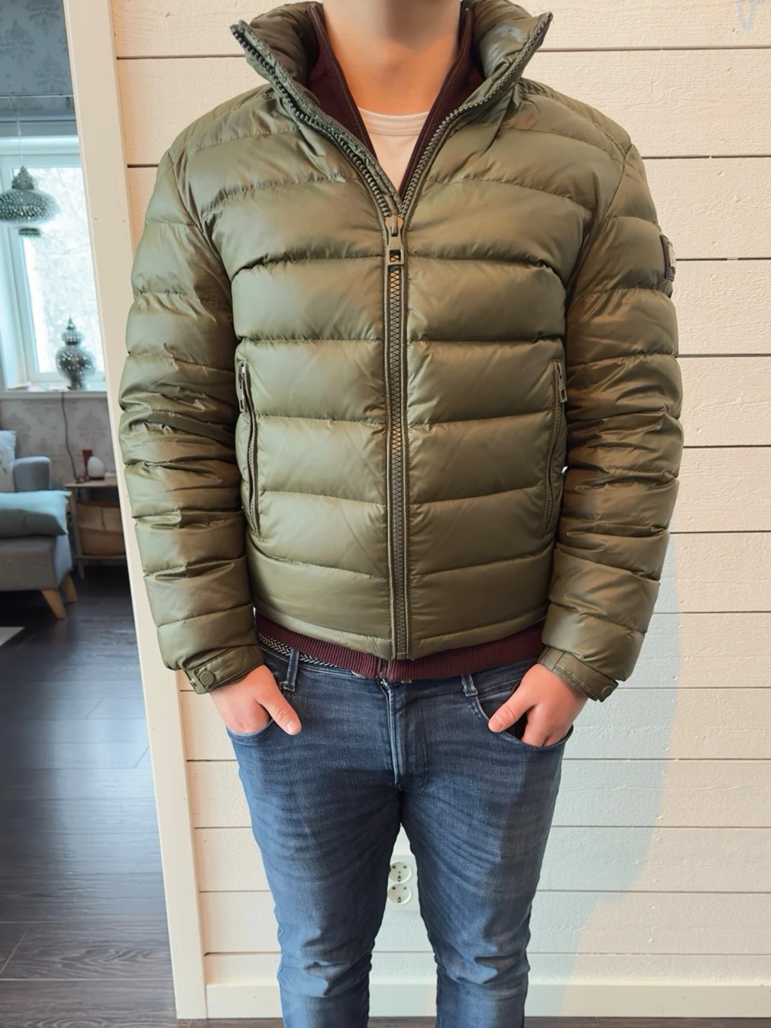 Olivgrön Bvaldi jacka - 5