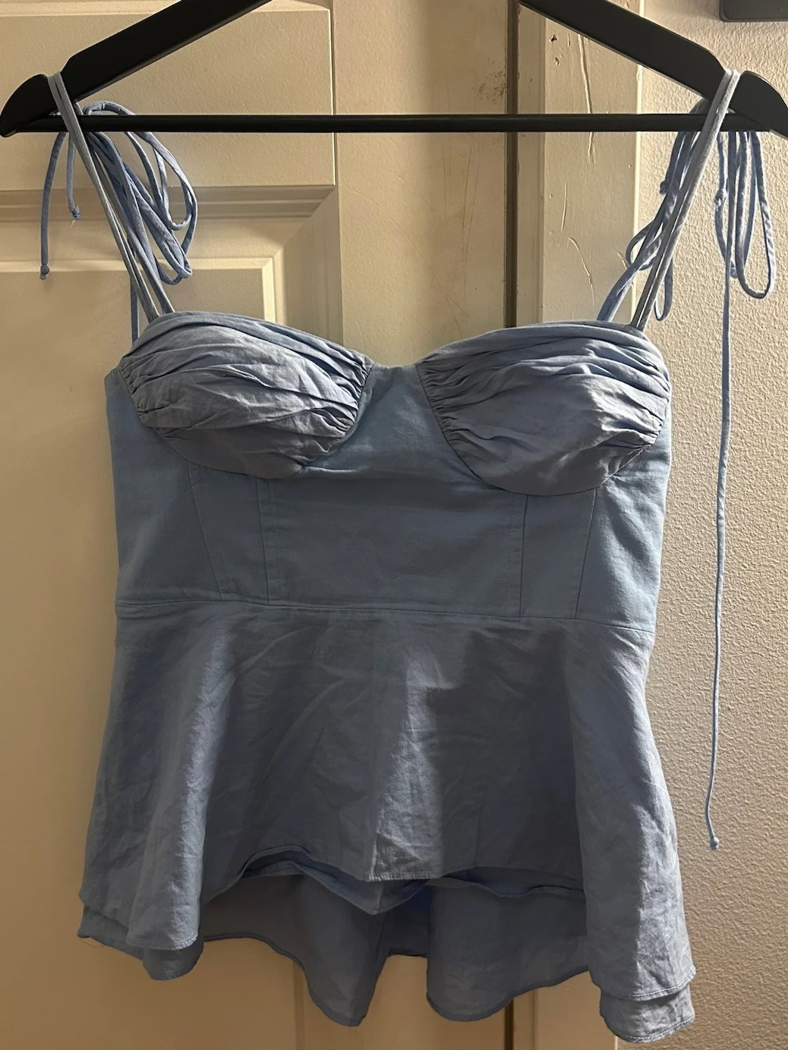 Ljusblå topp från Zara  - 1