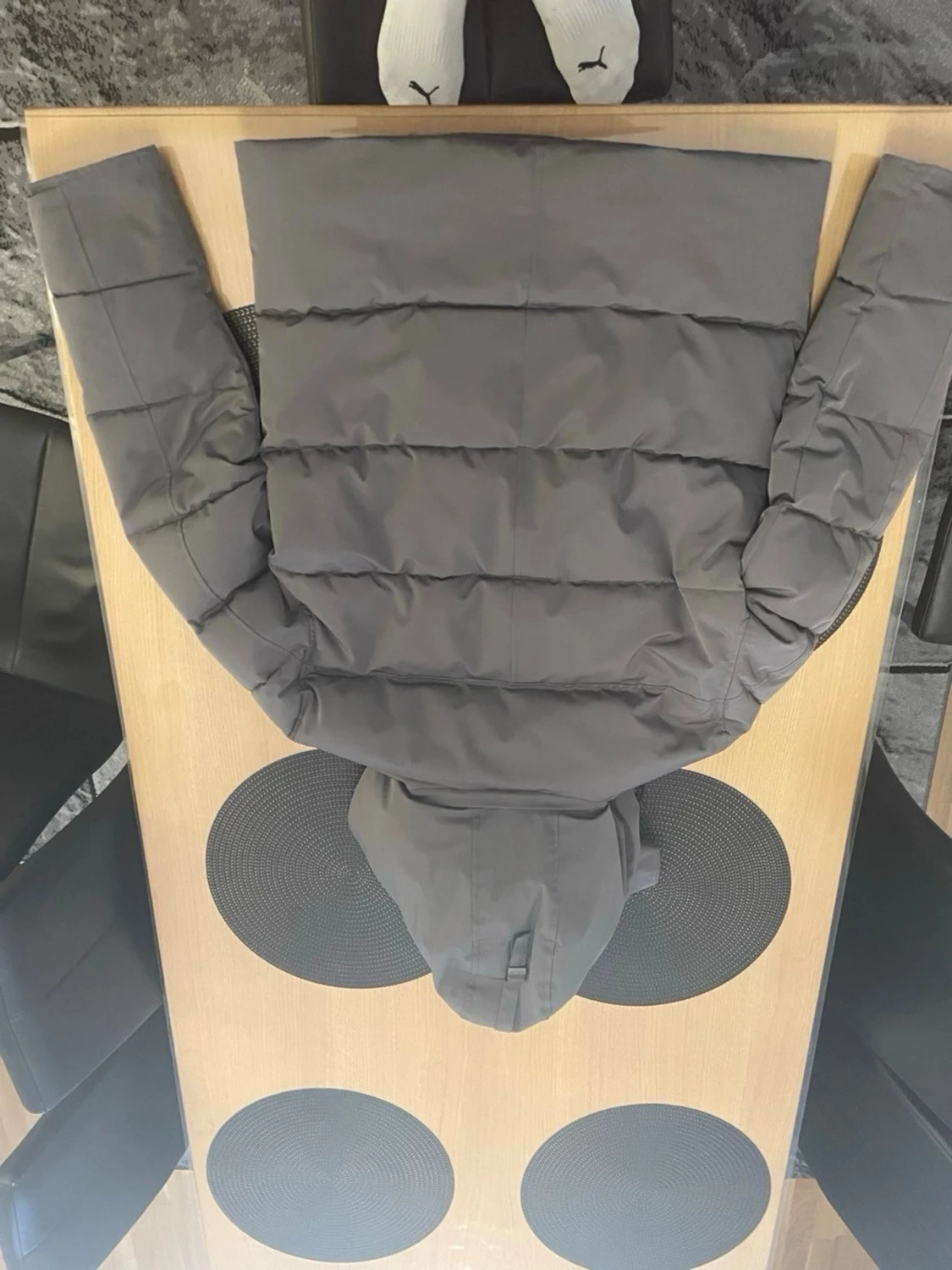 Grå dunjacka med huva Canada Goose - 2