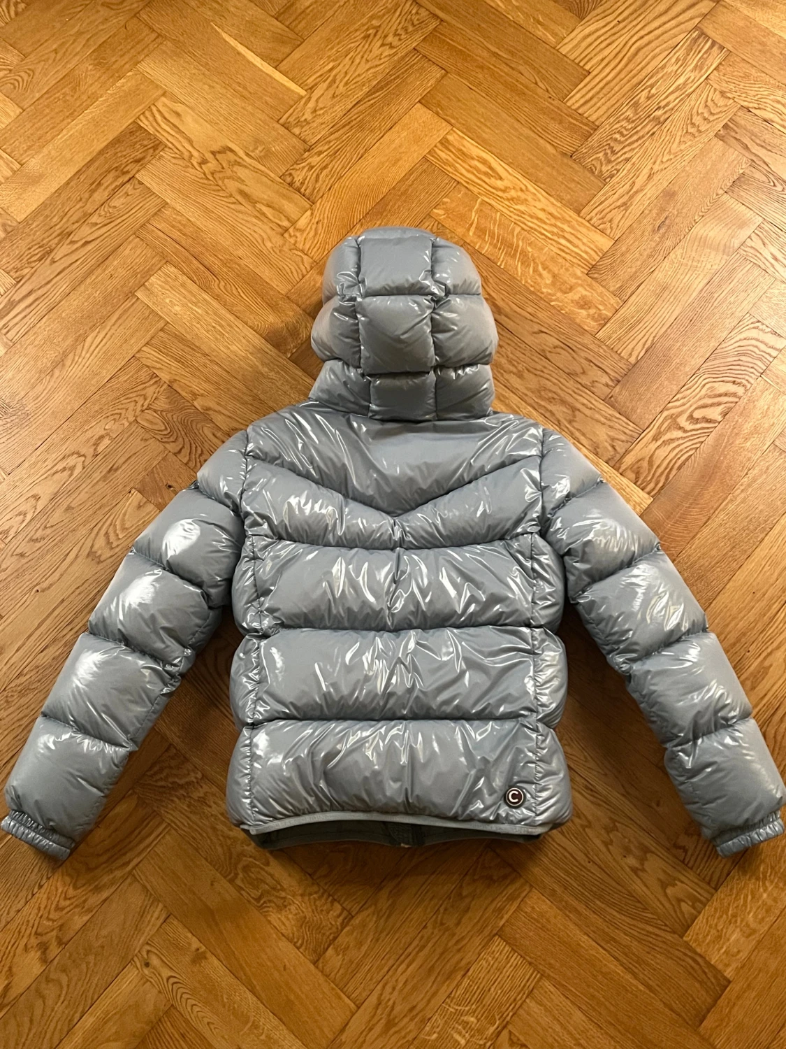 Ljusblå Colmar pufferjacka med huva - 3