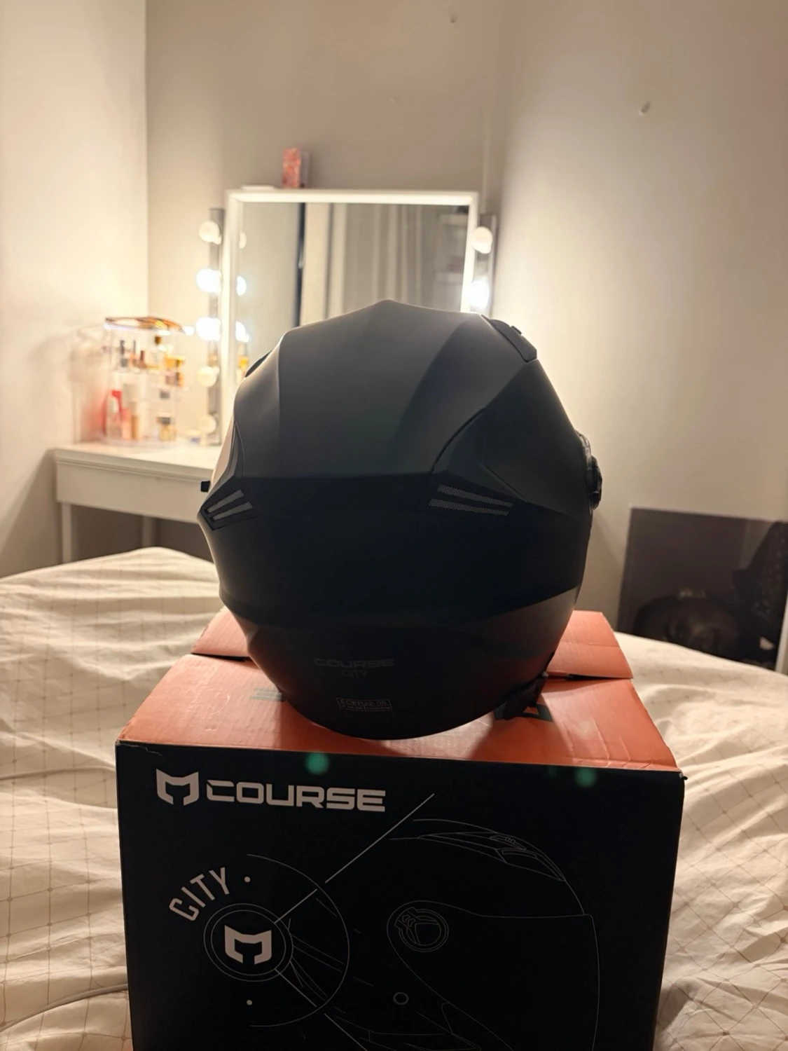 Svart MC-hjälm Course City - 2