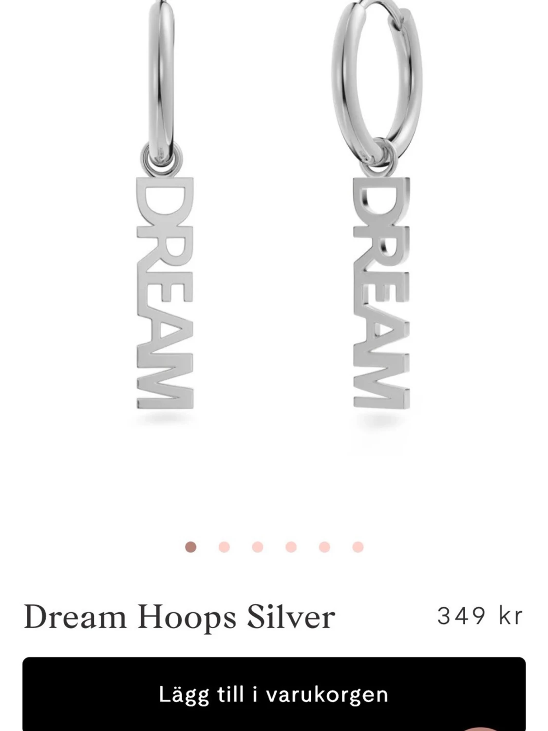 Dream hoops i silver Edblad