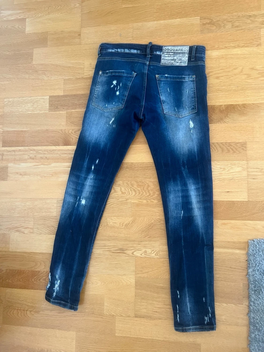 Mörkblå slitna jeans Dsquared2 - 1