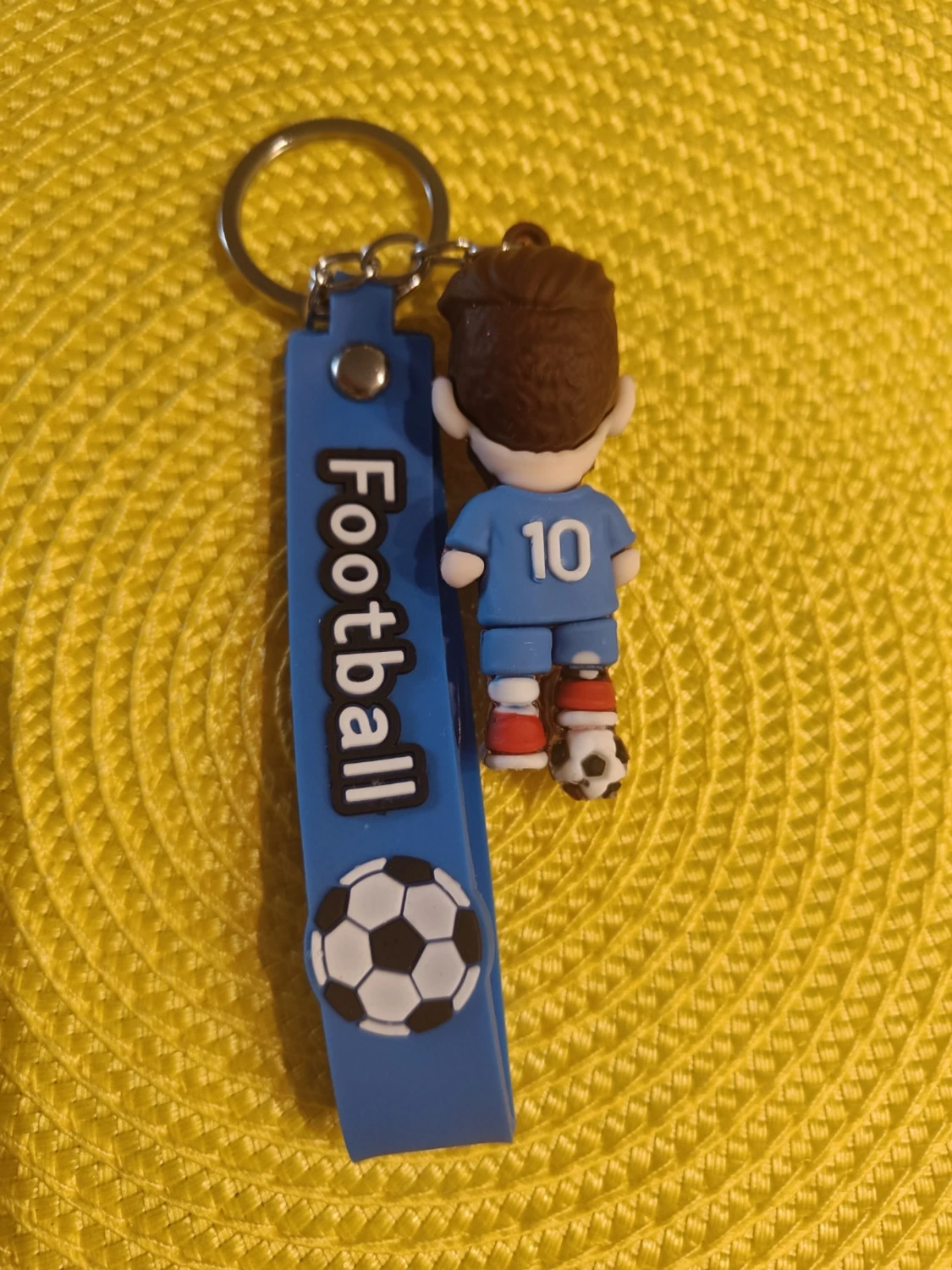 Nyckelring med fotbollsspelare blå - 2