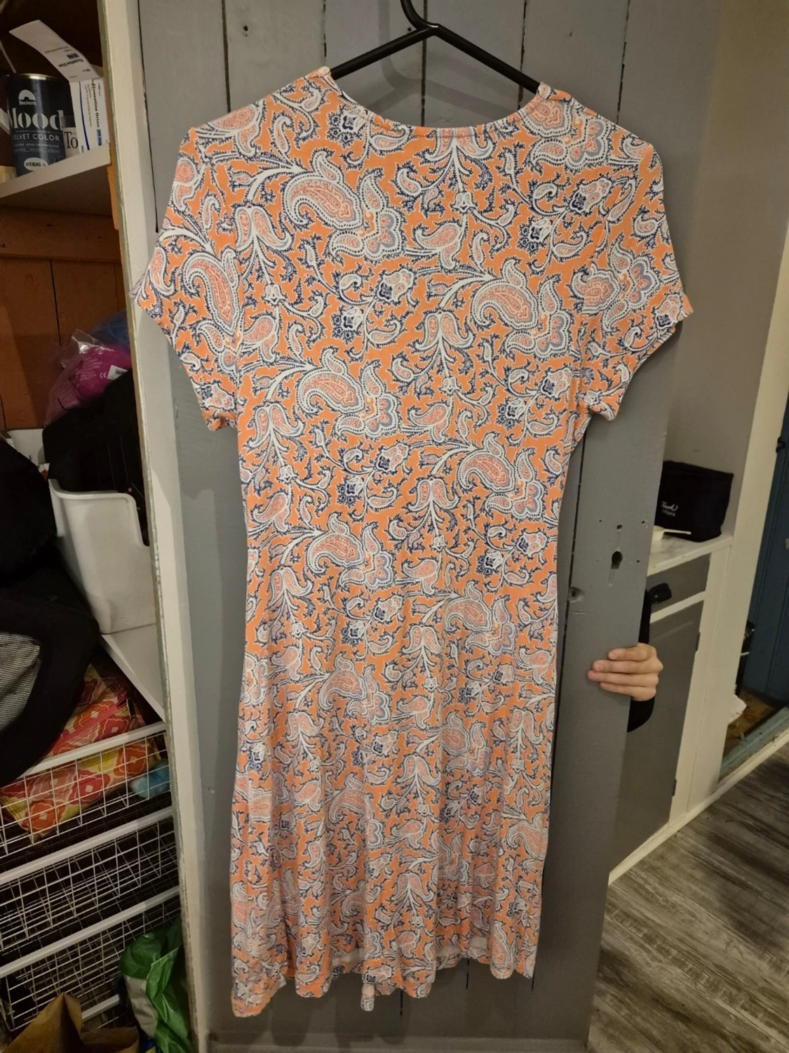 Mönstrad omlottklänning från Indiska - 1