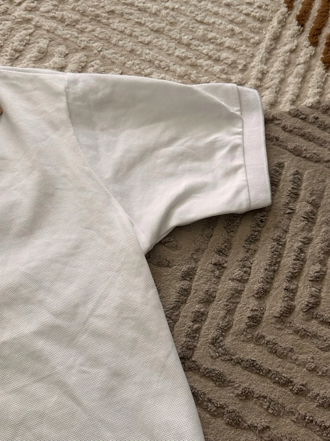 Vit pikétröja med rutig krage Burberry - 2