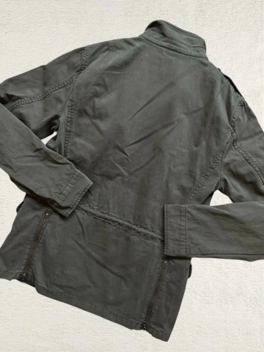 Mörkgrön/khaki OVS overshirt - 1