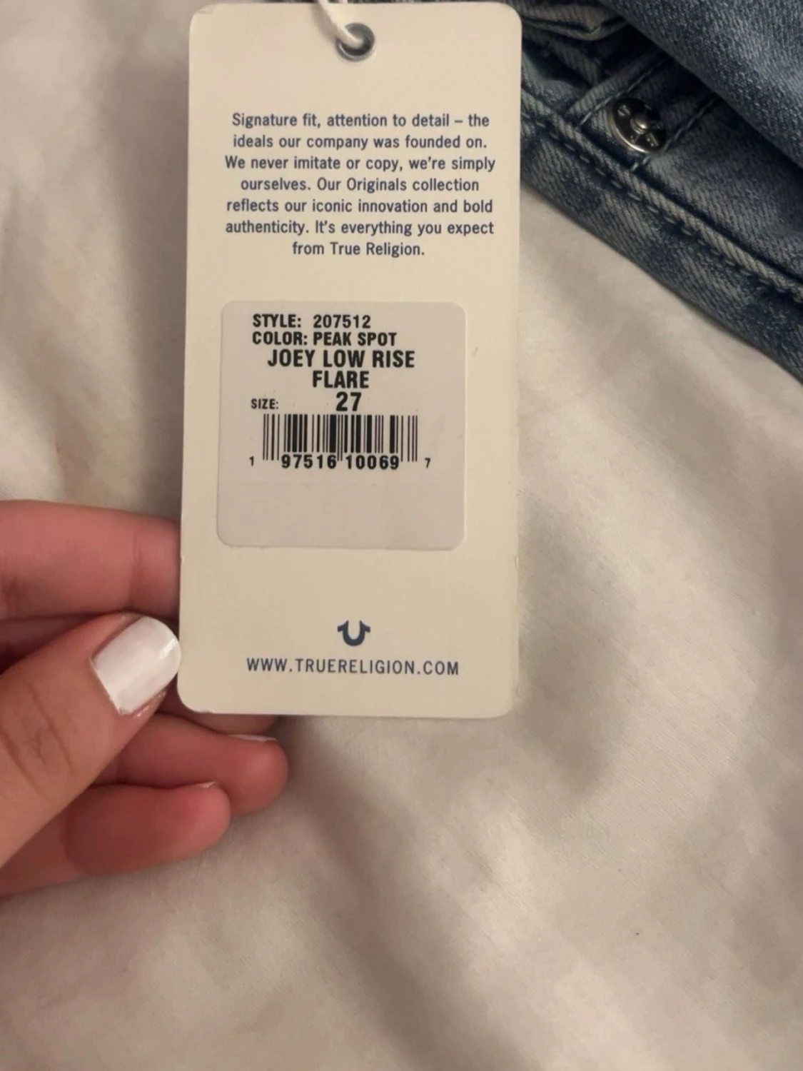 True Religion Joey Low Rise Flare Jeans - 4
