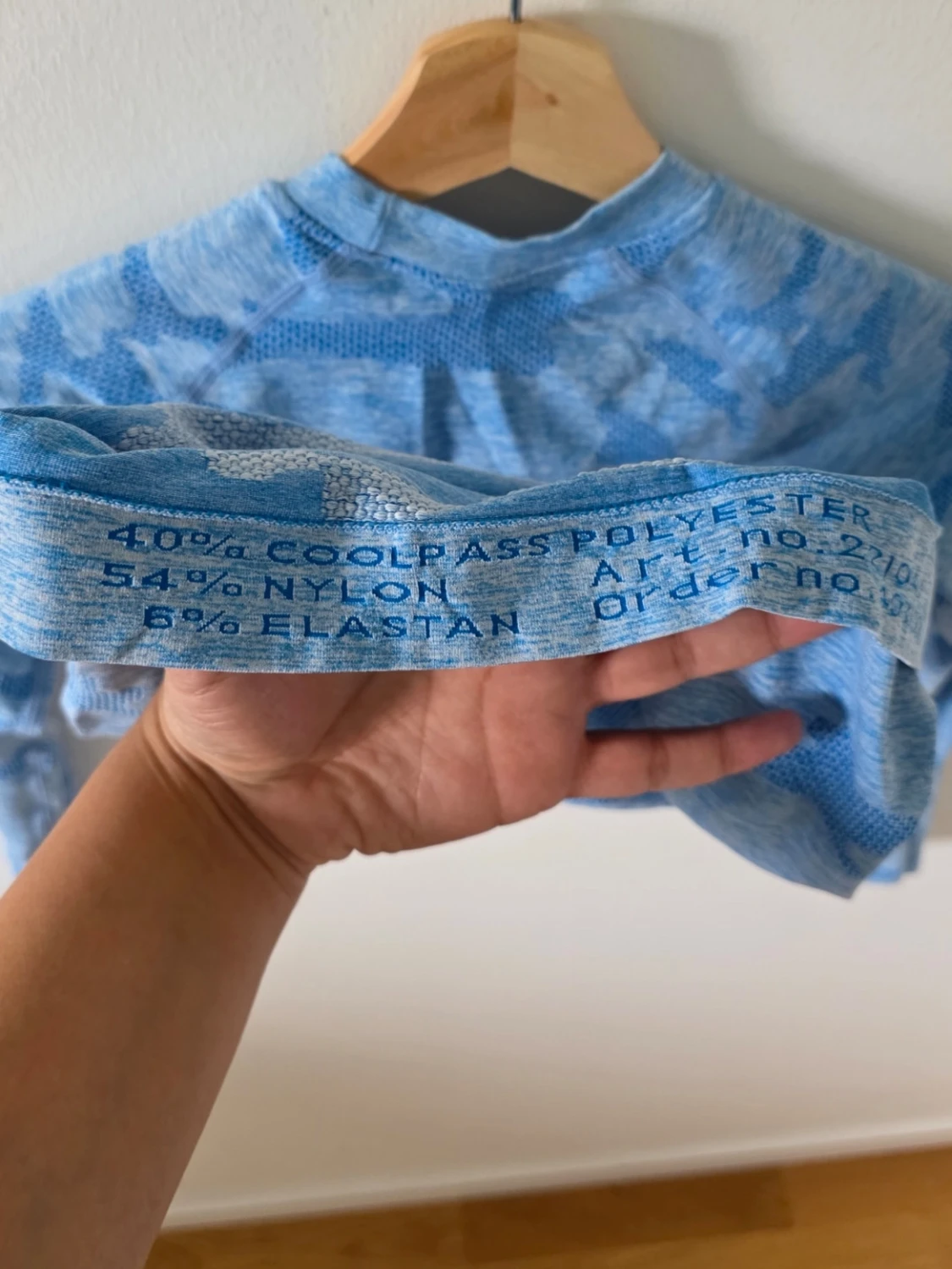 Blå underställ långärmad topp Cross Sportswear - 4