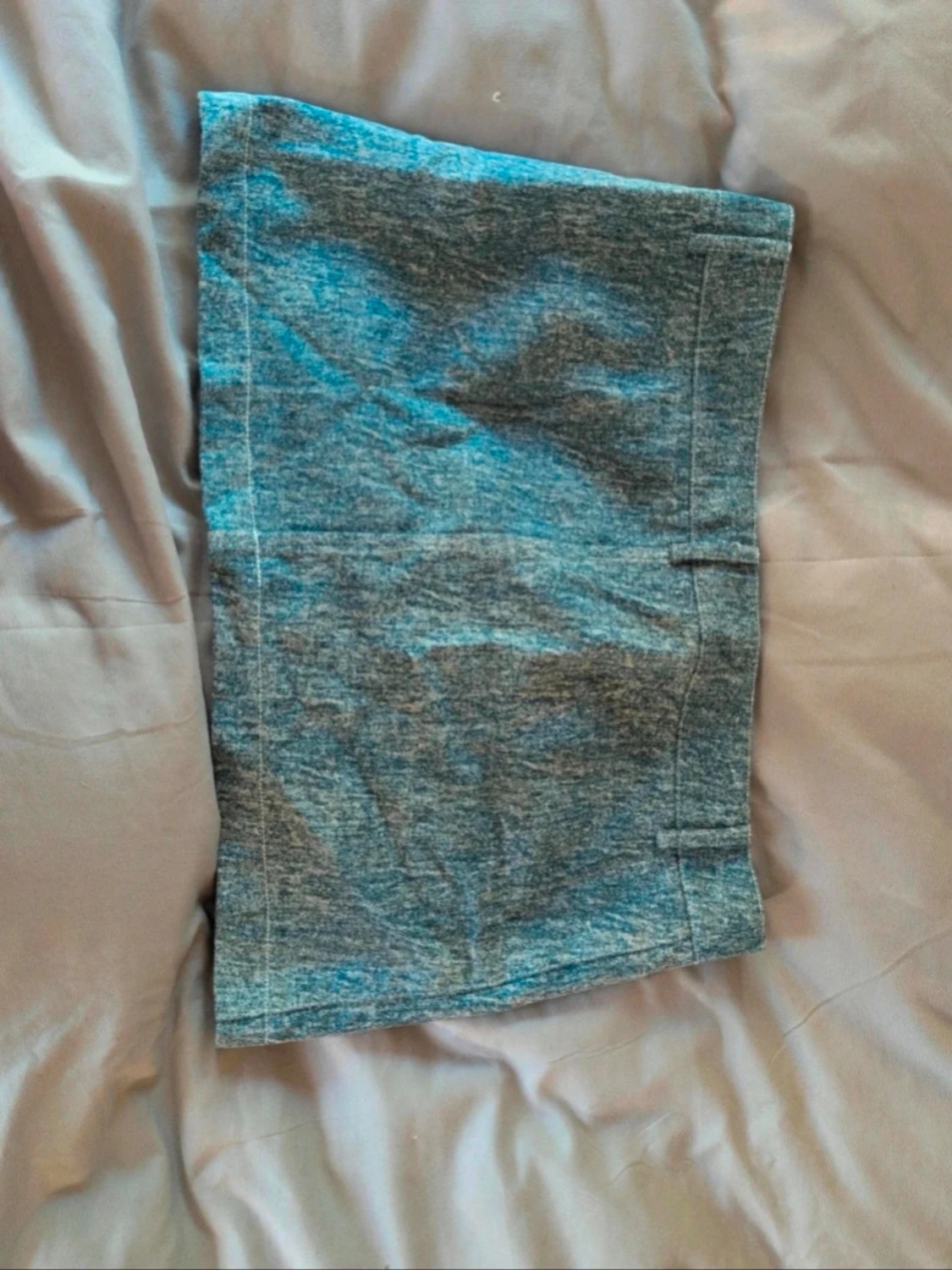 Blå jeanskjol i kort modell - 2