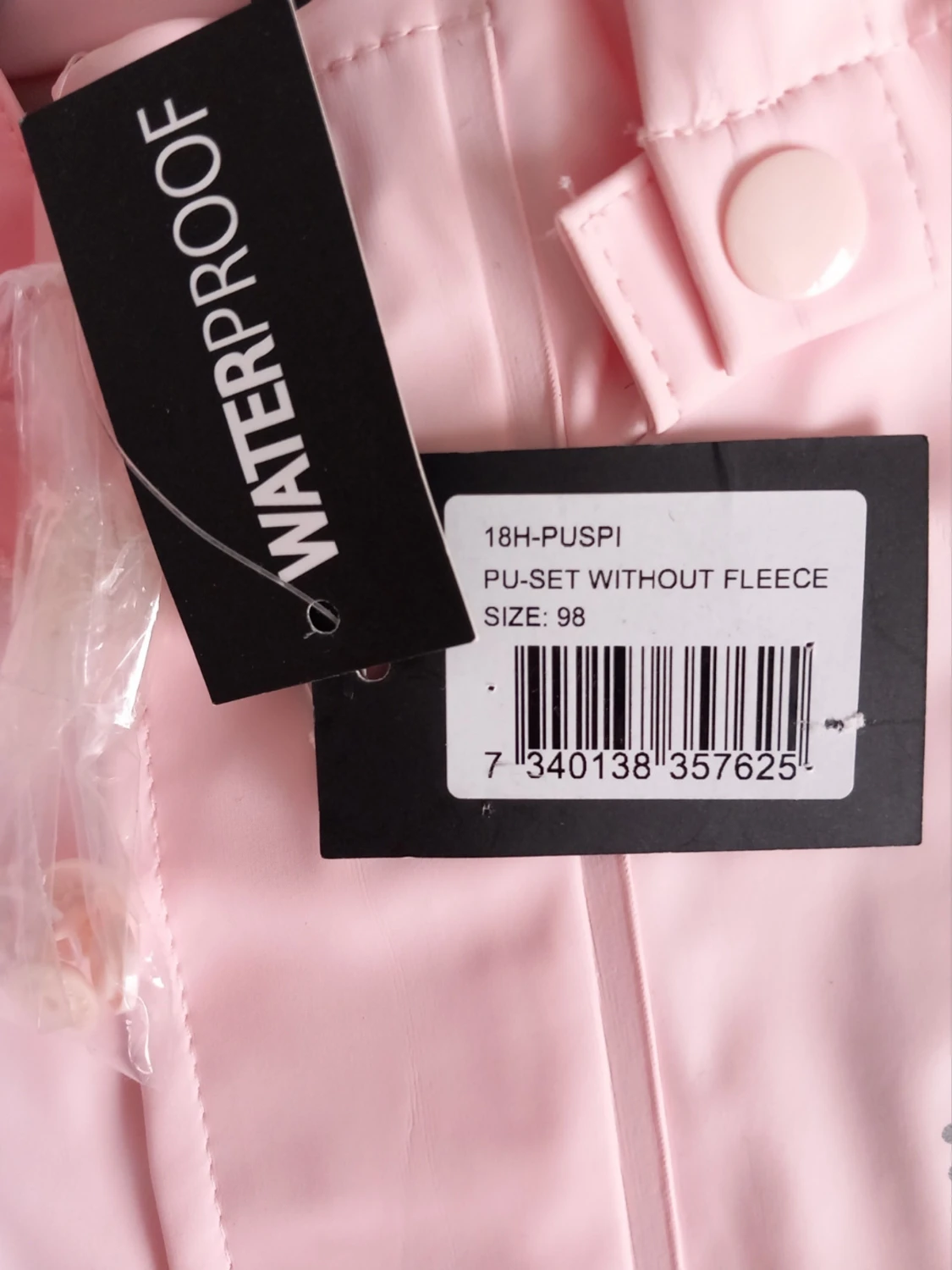 Barn - Rosa regnjacka från Exani - Storlek 98 - 2