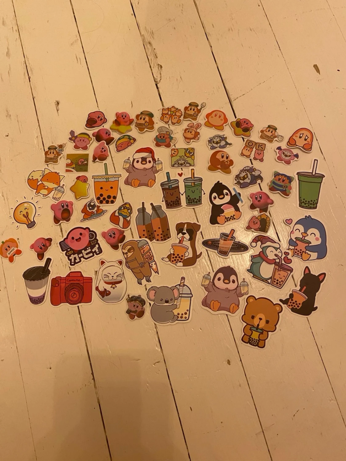 Söta klistermärken med djurmotiv