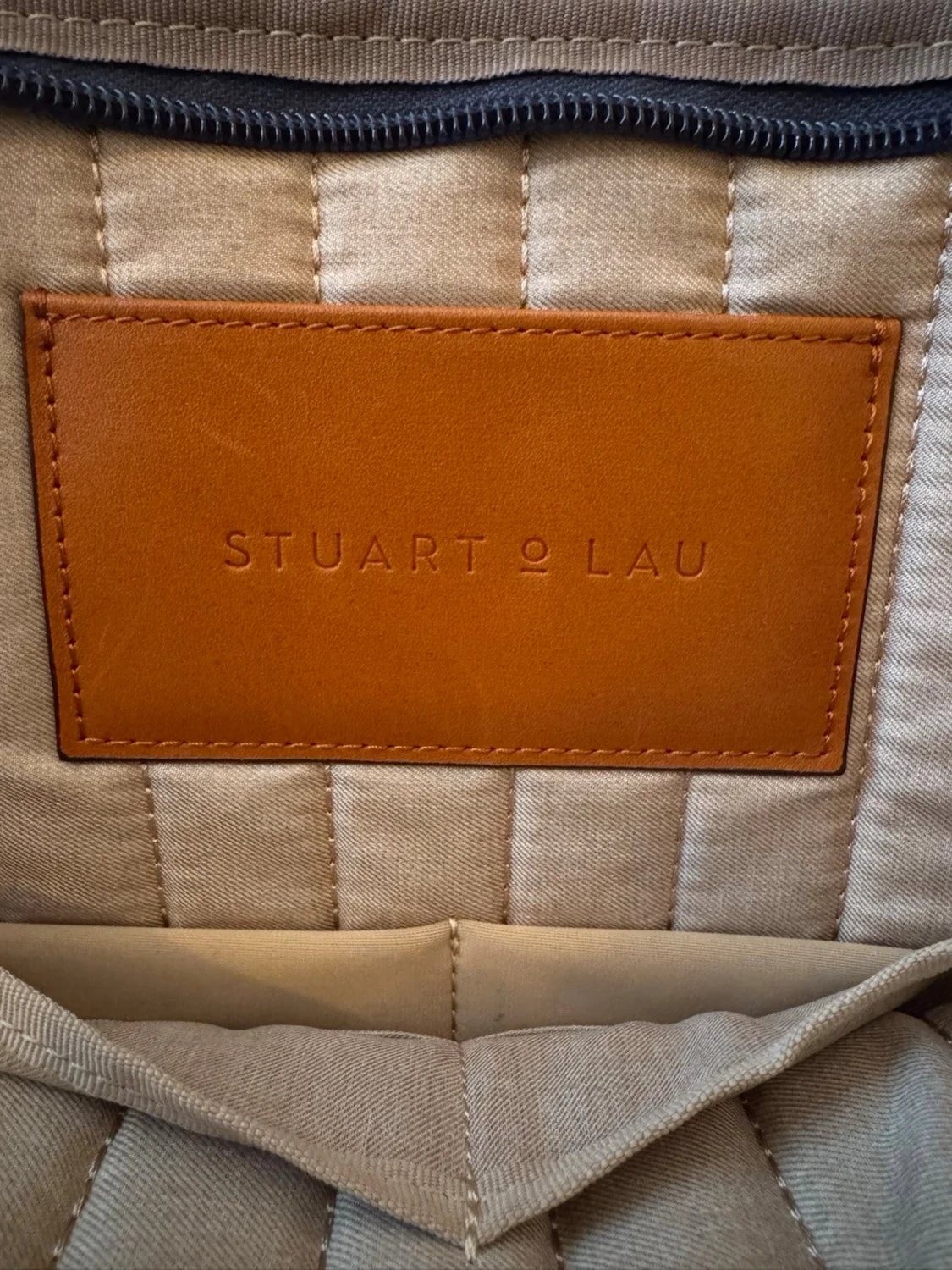 Portfölj från Stuart & Lau med läderdetaljer - 2