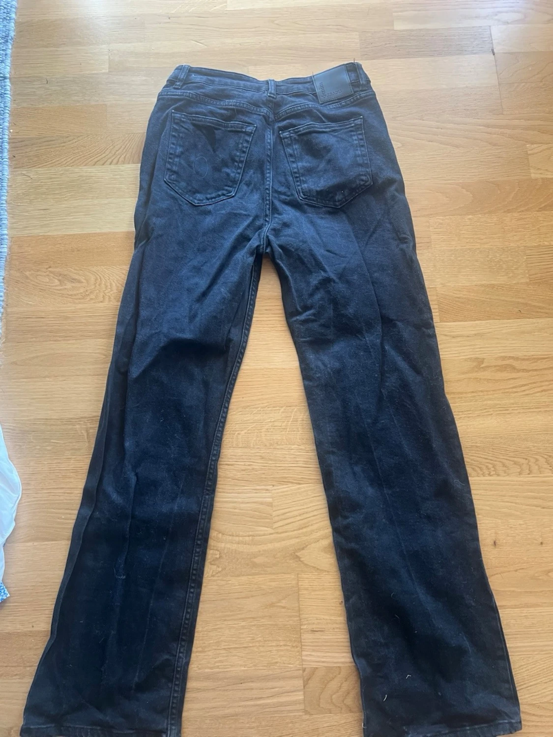 Svarta high waist raka jeans - 3