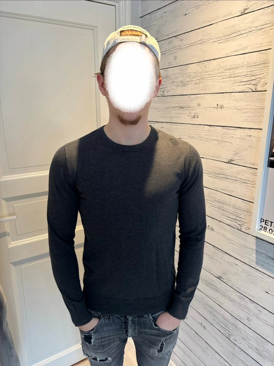 Mörkgrå tröja från dressman