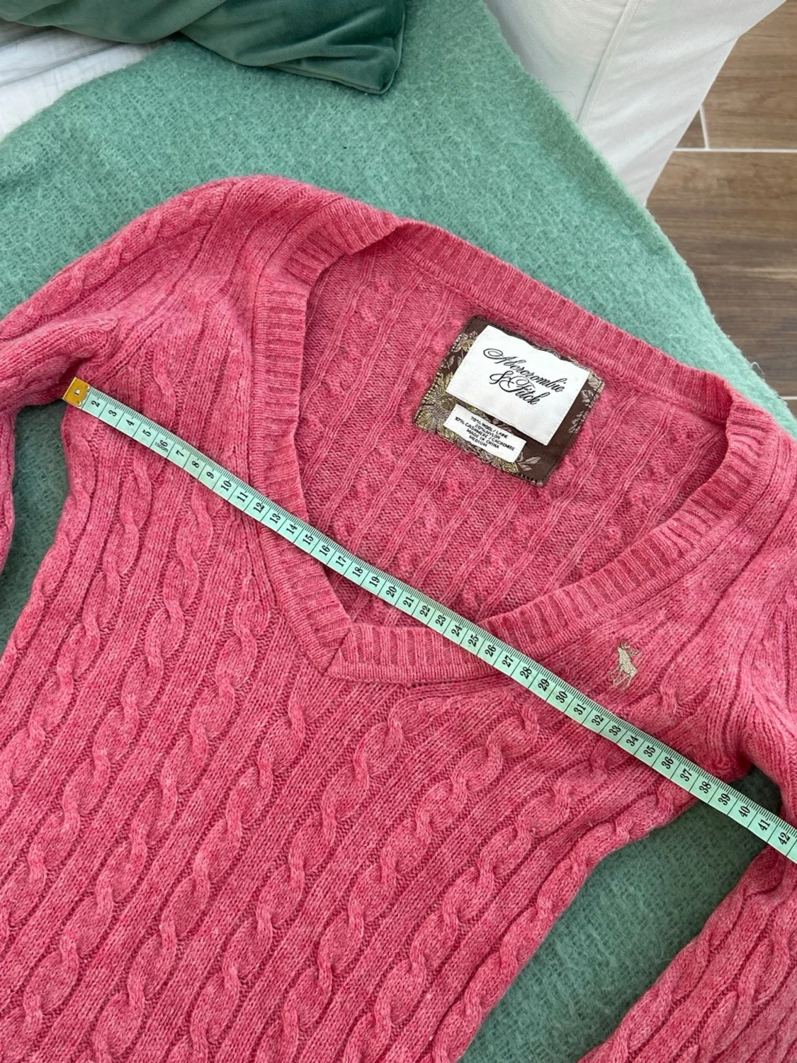 Abercrombie & fitch vintage stickad henley  - 3