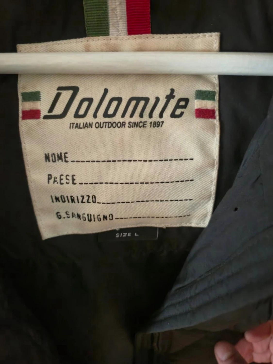 Svart lång dunjacka med fuskpäls - 2