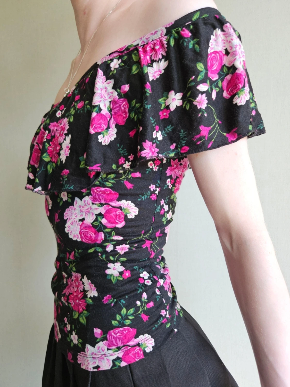 Vintage H&M off-shoulder-topp  - 1