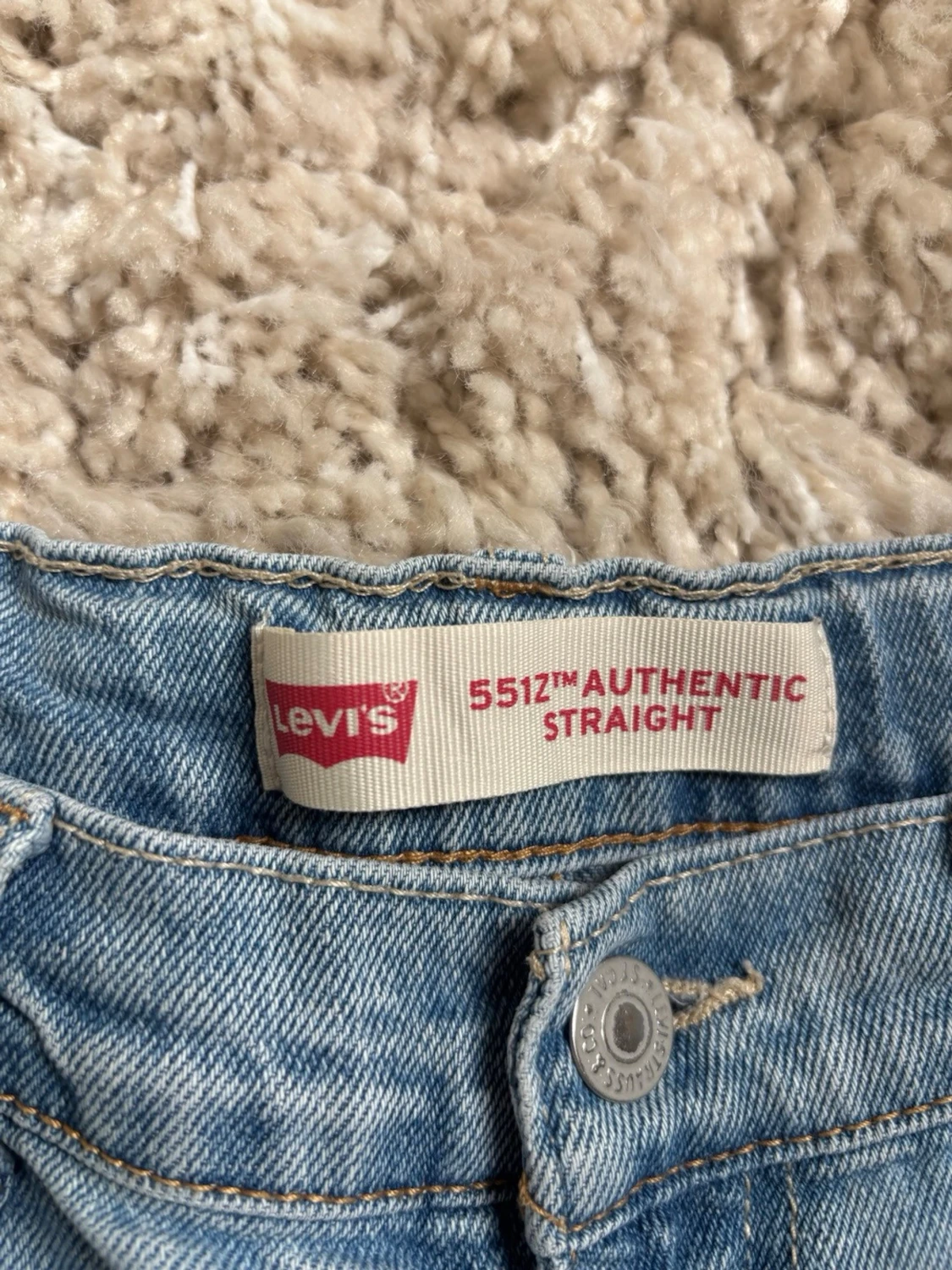 Ljusblå Levi's 551Z straight jeans - 2