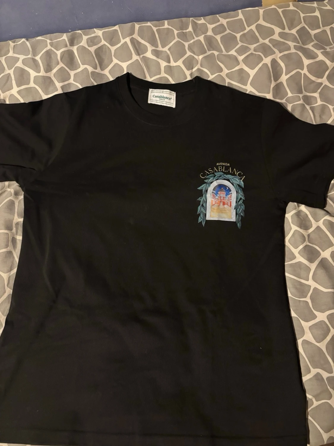 Svart Casablanca t-shirt med tryck