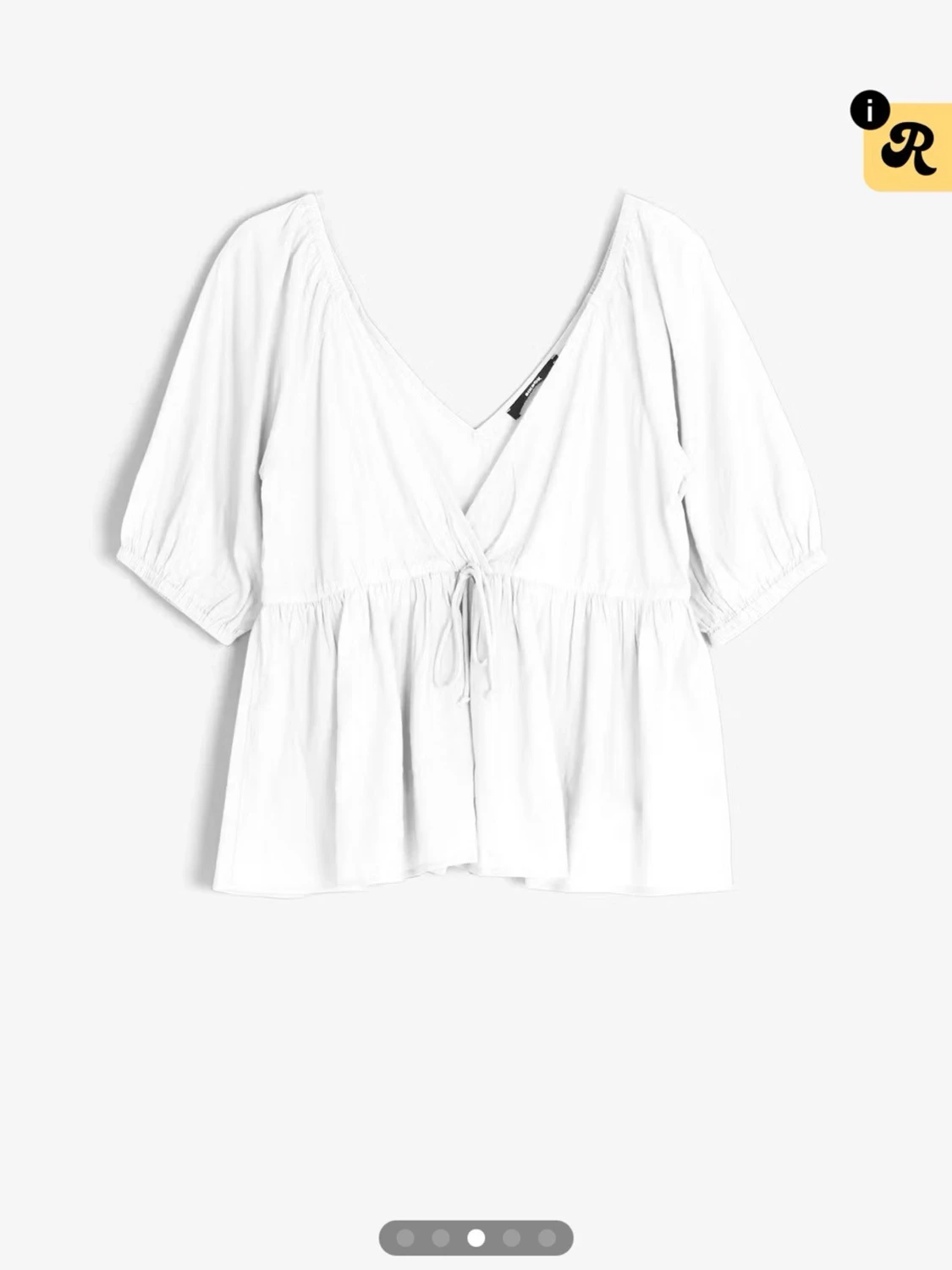 Blus med knytning - 1