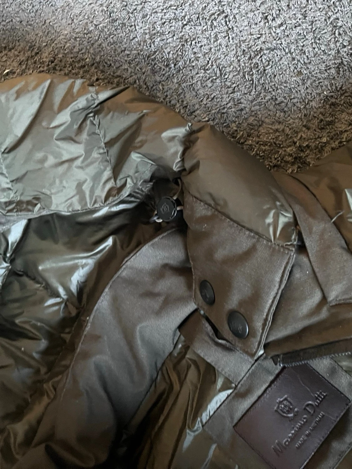 Olivgrön pufferjacka Massimo Dutti - 4