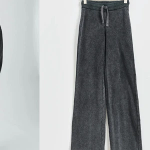 Lågmidjade mjukisbyxor  - Lågmidjade mjukisbyxor från gina tricot. Oanvända. Storlek XS. I en stentvättade grå färg.