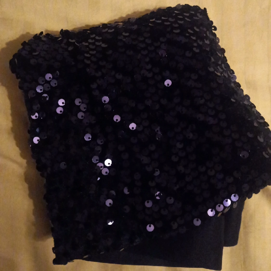 Blå glittrig kjol  - 90