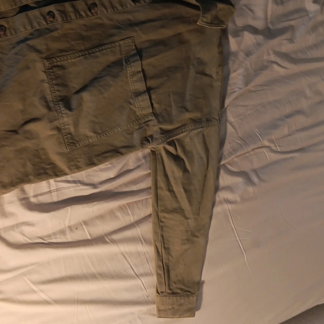 Militärgrön jeansjacka  - 90