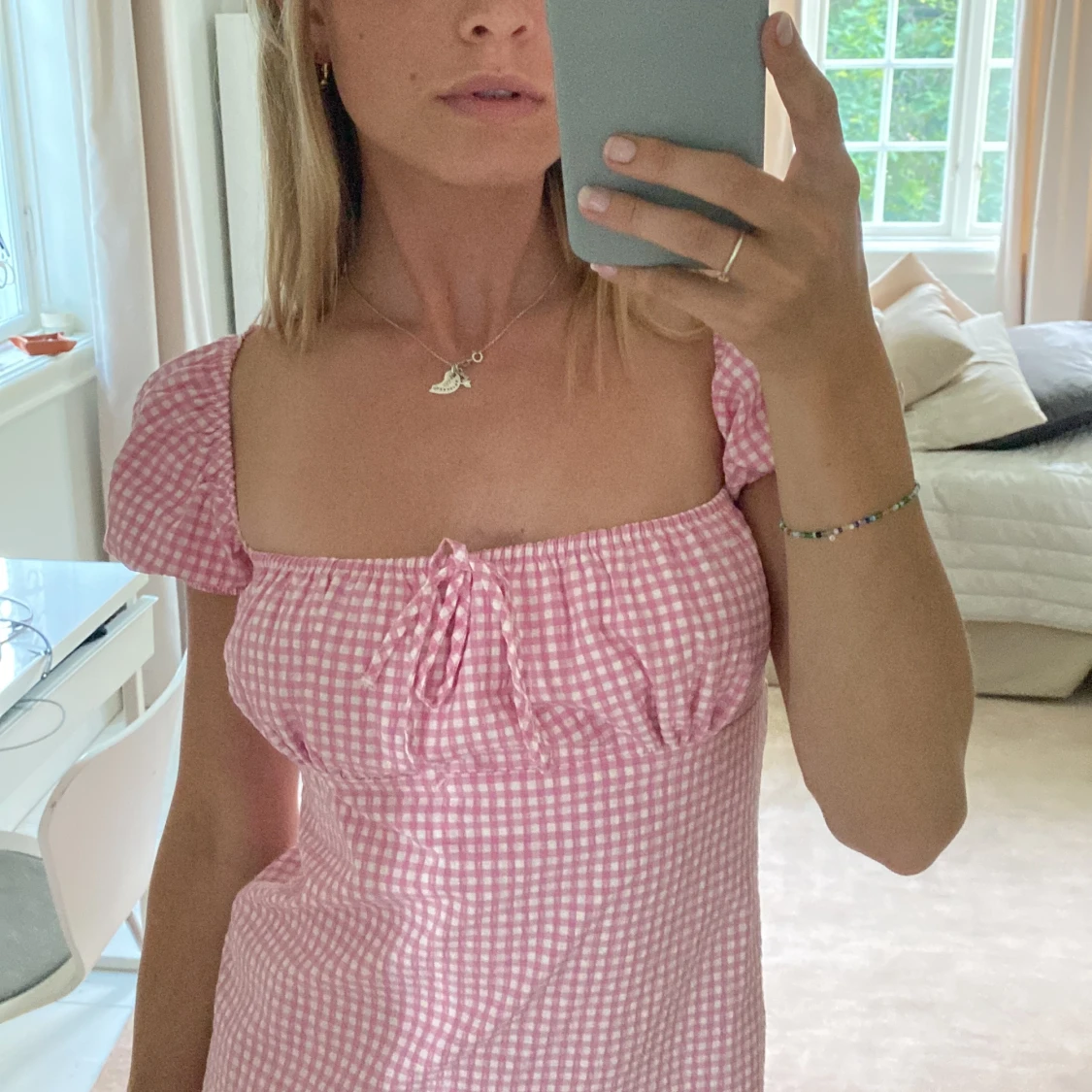 Rosa sommarklänning - 90