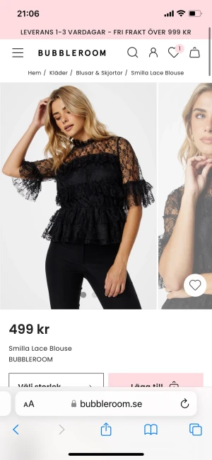 Blus från bubbleroom - Aldrig använd! Storlek xs. Inköpt för ca en månad sedan.