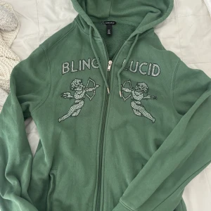 Bling lucid hoodie - Grön bling lucid zipup, inga defekter