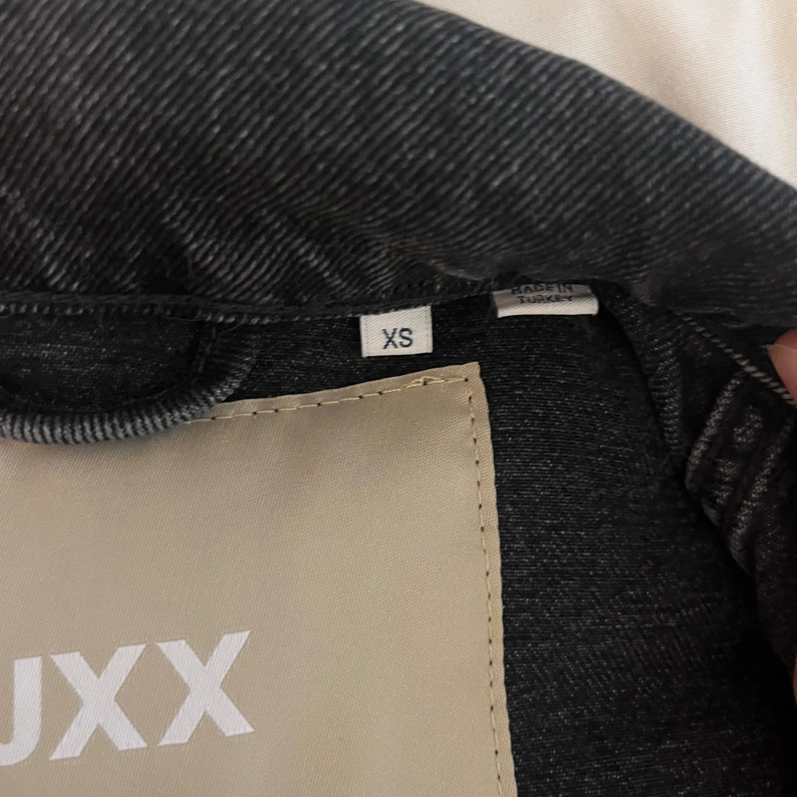 Svart oversized jeansjacka  - 91