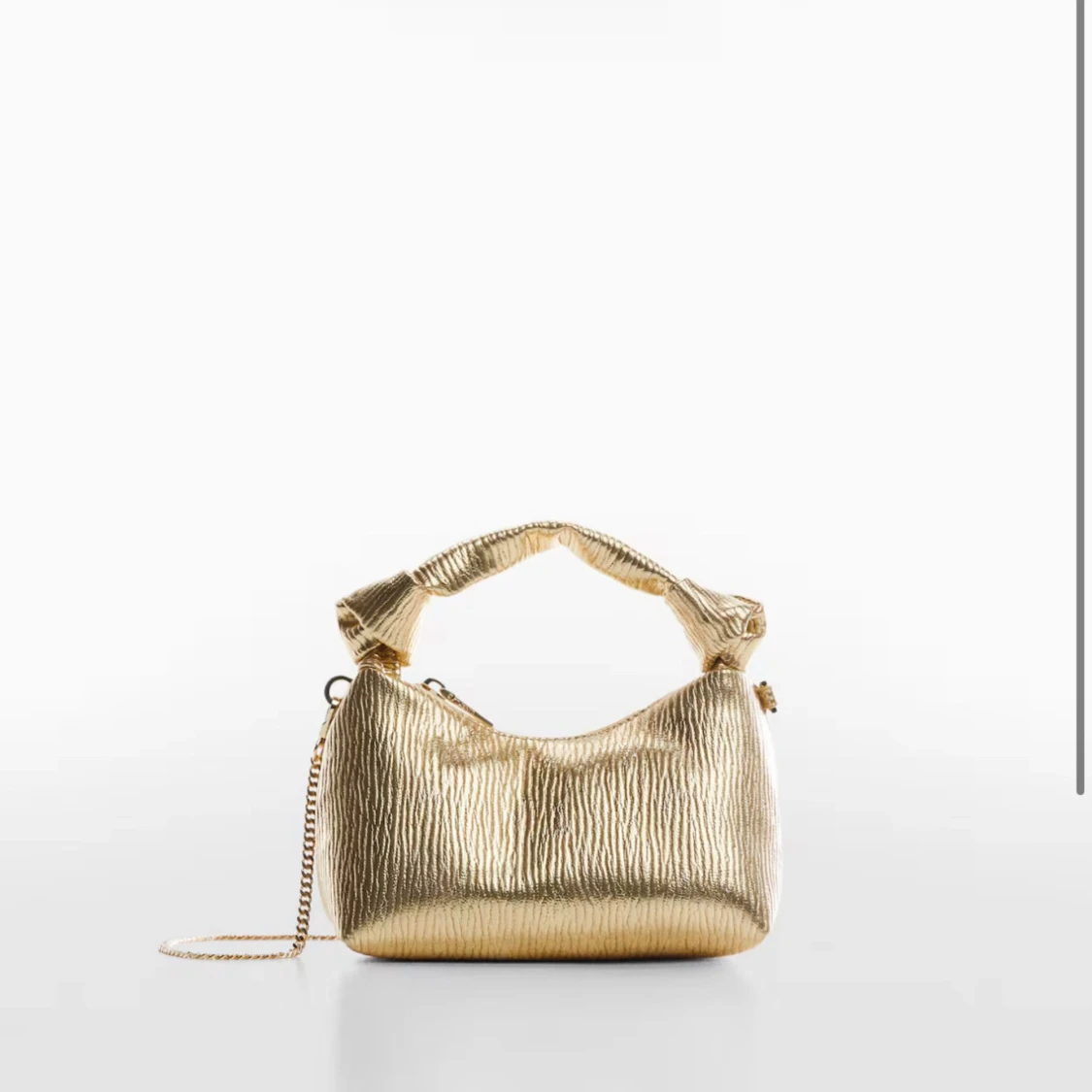 Textured knot handle bag
