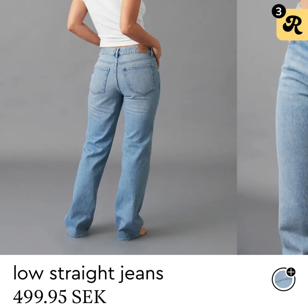 Säljer dessa Low waist straight jeans ifrån Gina tricot som aldrig kommer till användning, bättre ifall någon annan skulle använt de💕(nypriset är 499kr)💕jag är 173cm lång och de passar mig perfekt i längden💕. Jeans & Byxor.