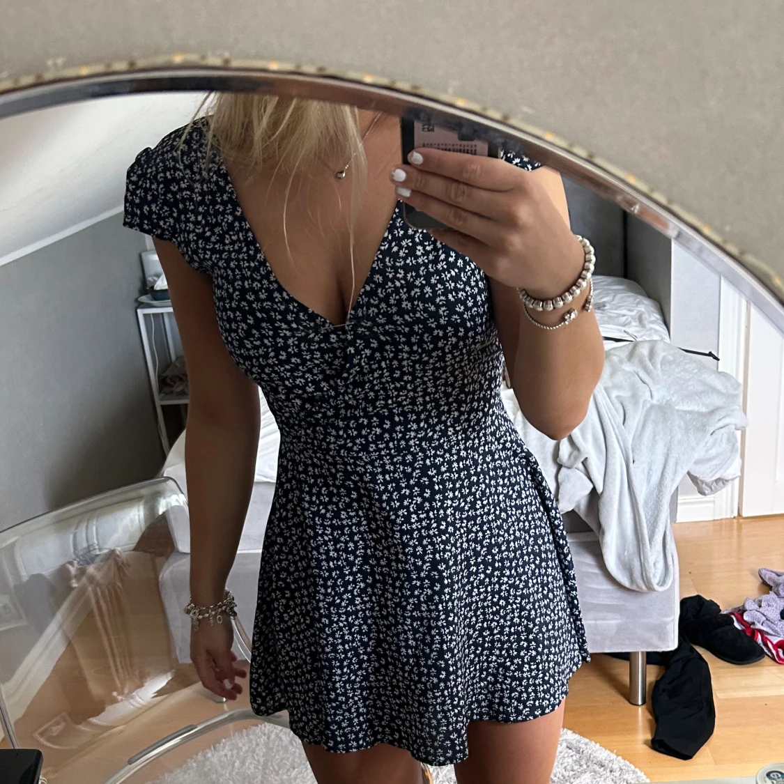 Blå sommarkläning - 90