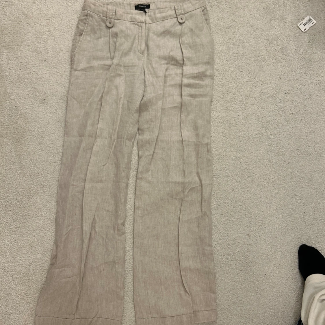 Lågmidjade linnebyxor - 91