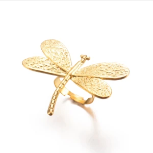 Trollslända ring - Superfin justerbar ring som aldrig använts 🙌