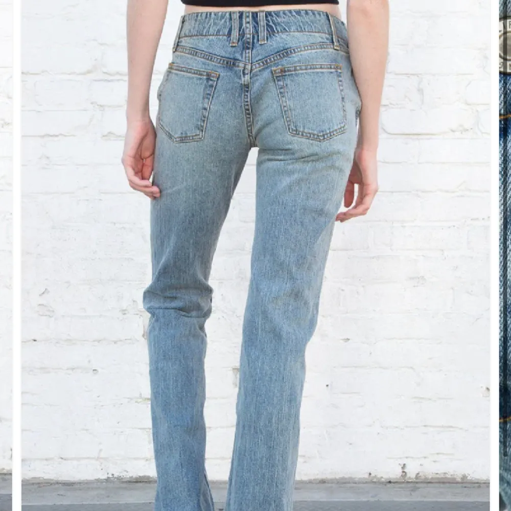 Dessa så snygga och trendiga jeans från brandy. Helt oanvända, hann inte lämna tillbaka så därför. Passar perfekt på mig som är 172cm, men även längre och kortare.. Jeans & Byxor.