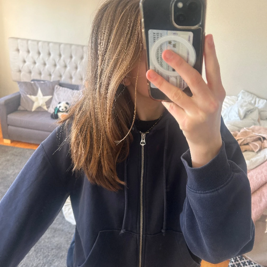 Zip hoodie från weekday