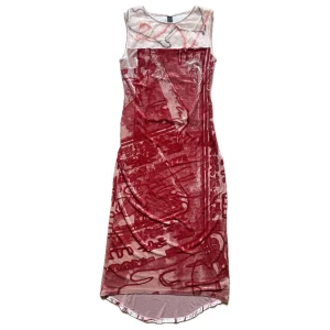 Vintage Klänning - Unik vintage klänning från ”E-Play”. Finns fler bilder. Bredden från armhåla till armhåla är 44 cm och totala längden från axeln ner är 122 cm.