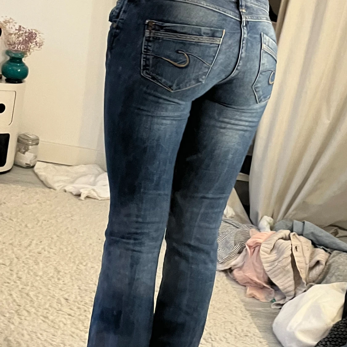 Lågmidjade bootcut jeans  - 91